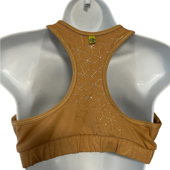 Zumba Fitness Black and Gold Women's Tank Top and Gold Bralette, Size L, GUC - Picture 5 of 6